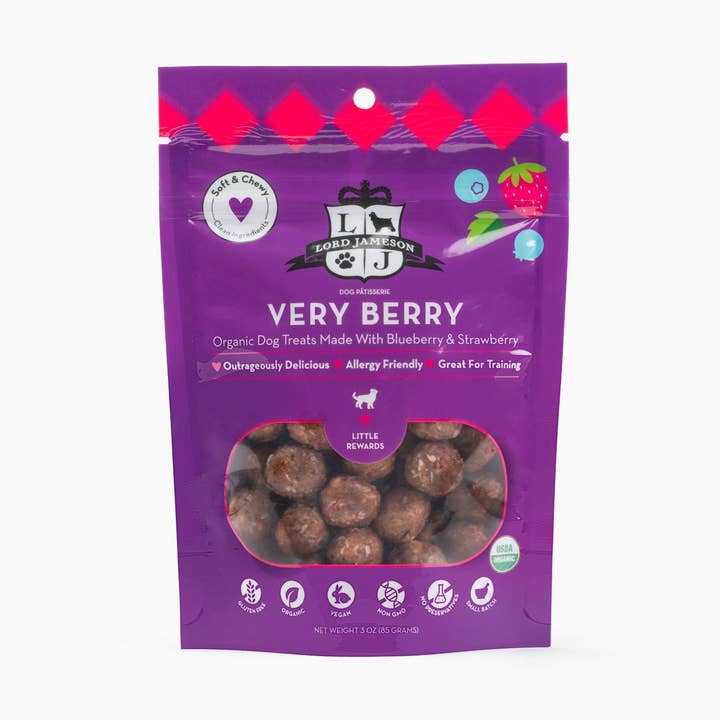 Lord Jameson Very Organic Soft & Chewy Dog Treats SM Breed for wholesale by Pet Palette Distribution