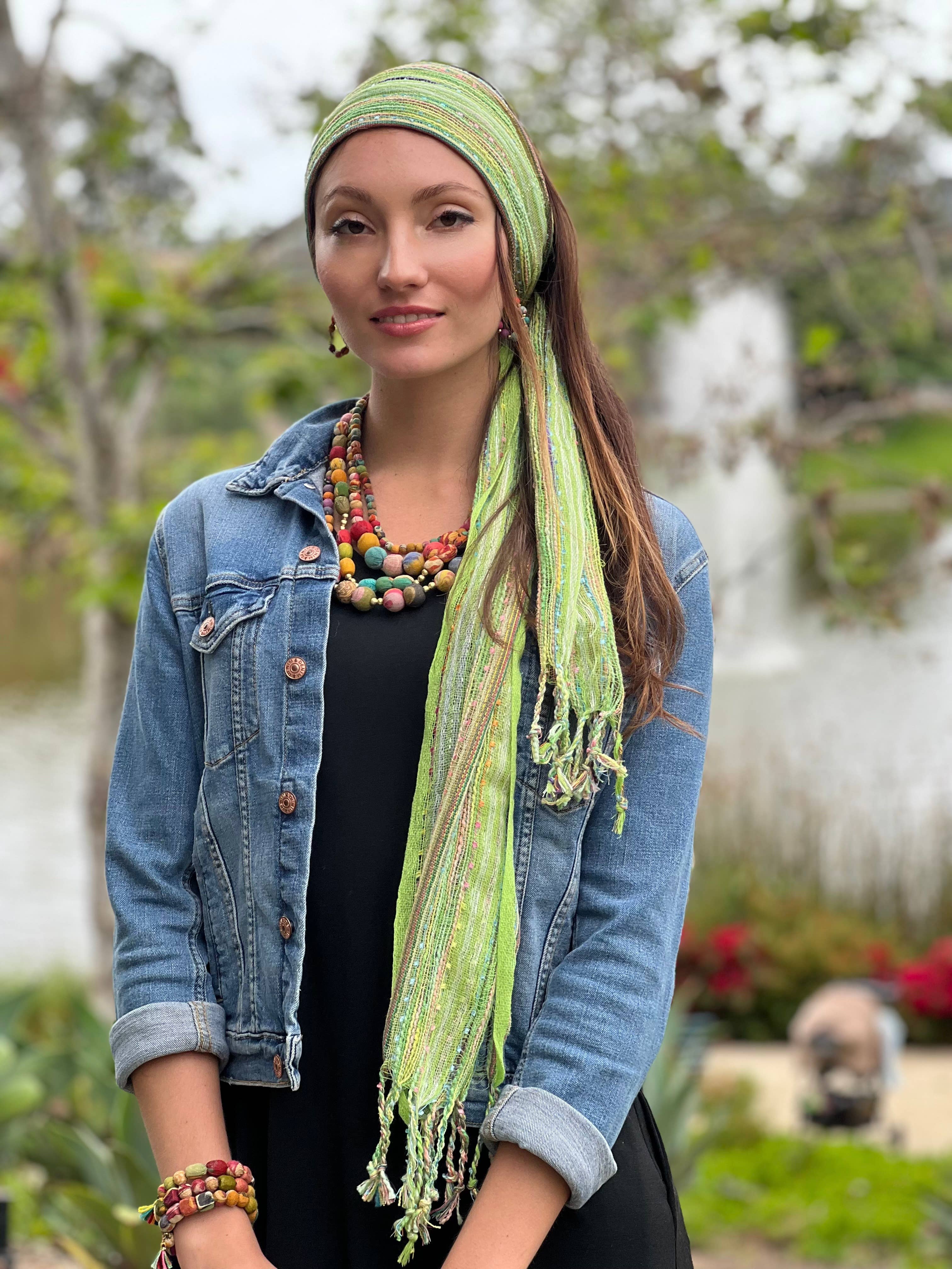 Humble Hilo – wholesale Scarf – Women's – Humble Hilo Multicolored Thread Artisan Scarf10