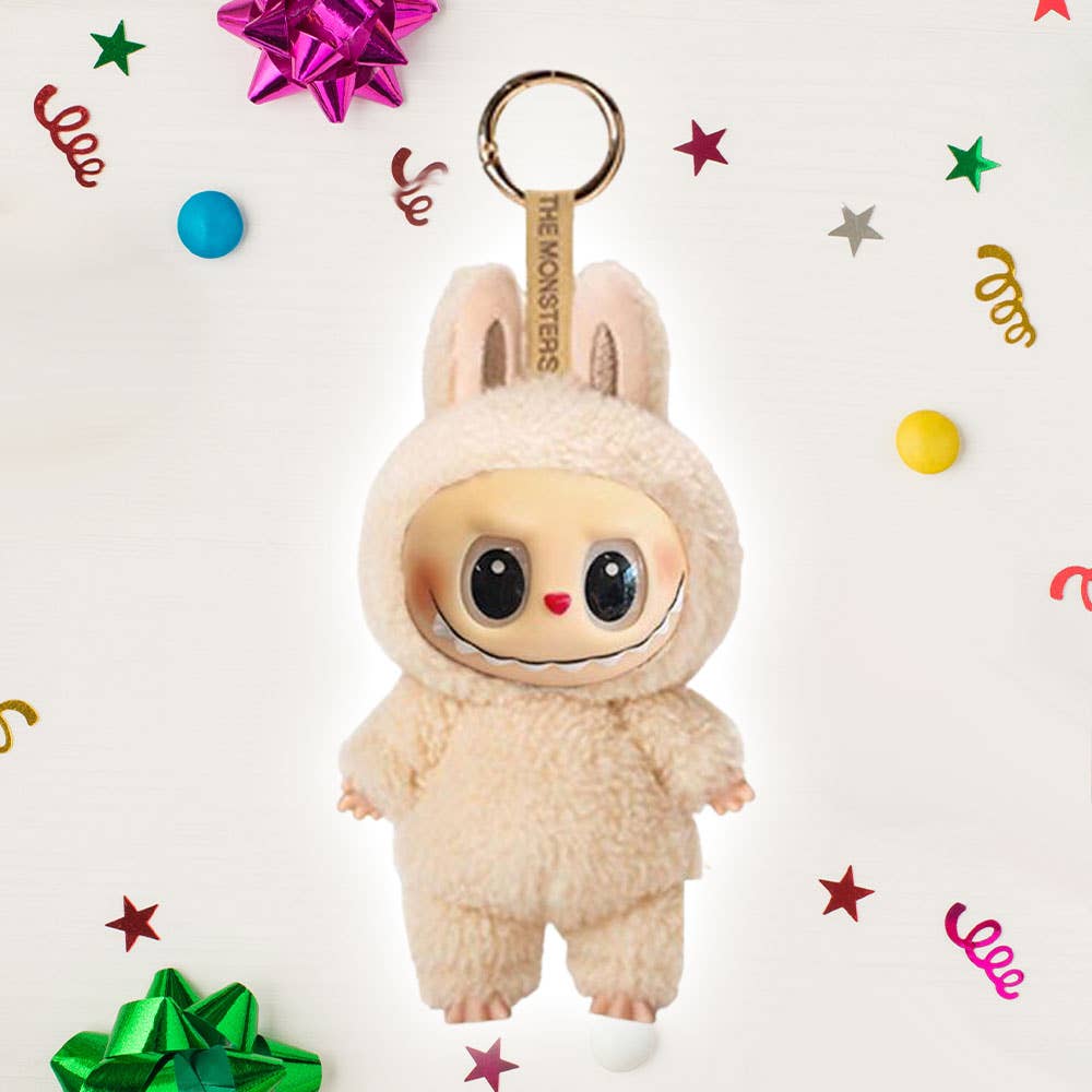 Sensibling Corp. - Vendita all'ingrosso Portachiavi - Unisex - 6PCS - Portachiavi con Bambola di Peluche Mostro Coniglio Scatola Cieca Macaron Eccitante2