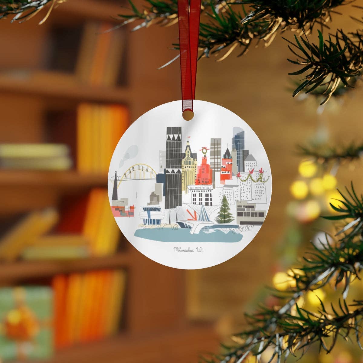Albie Designs - Wholesale Ornament - Milwaukee, WI Metal Ornament1