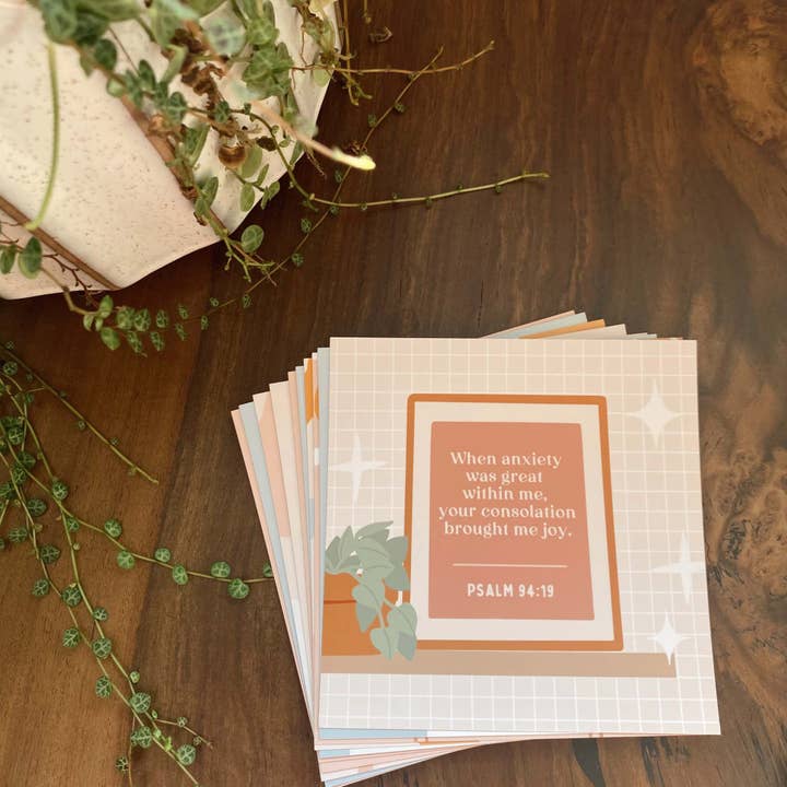 Fear & Anxiety Bible Verse Cards for wholesale by Due To Joy
