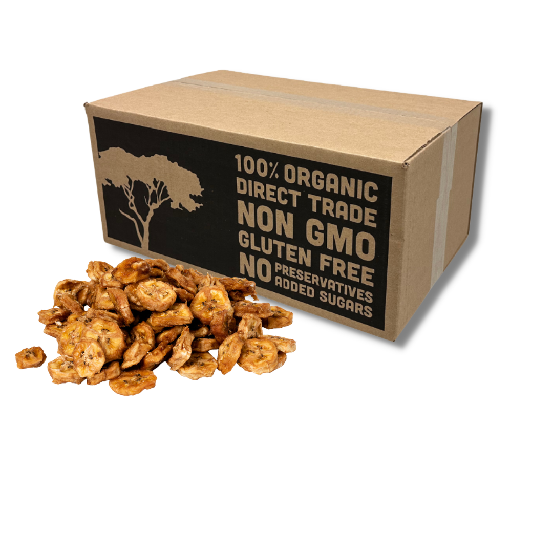 Mavuno Harvest Organics - Wholesale Dried/Dehydrated Fruit - Organic Dried Banana, 6-pack case5