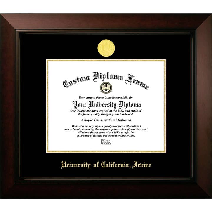 USC Trojans Legacy Black Cherry Gold Embossed Diploma Frame for wholesale by Campus Images