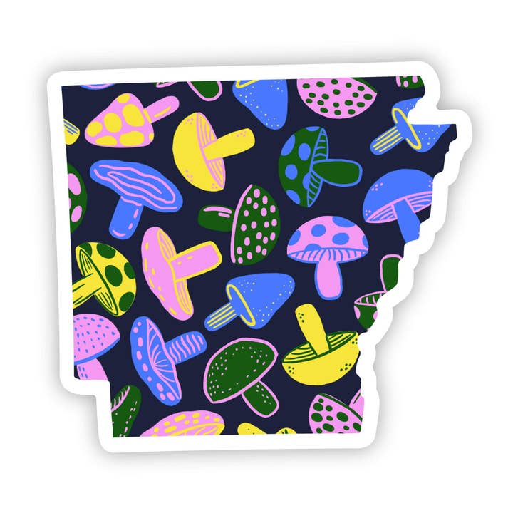 Arkansas Sticker - Mushroom for wholesale by Big Moods