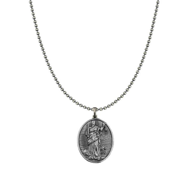 Silver Themis Necklace For Men for wholesale by Ancient Things