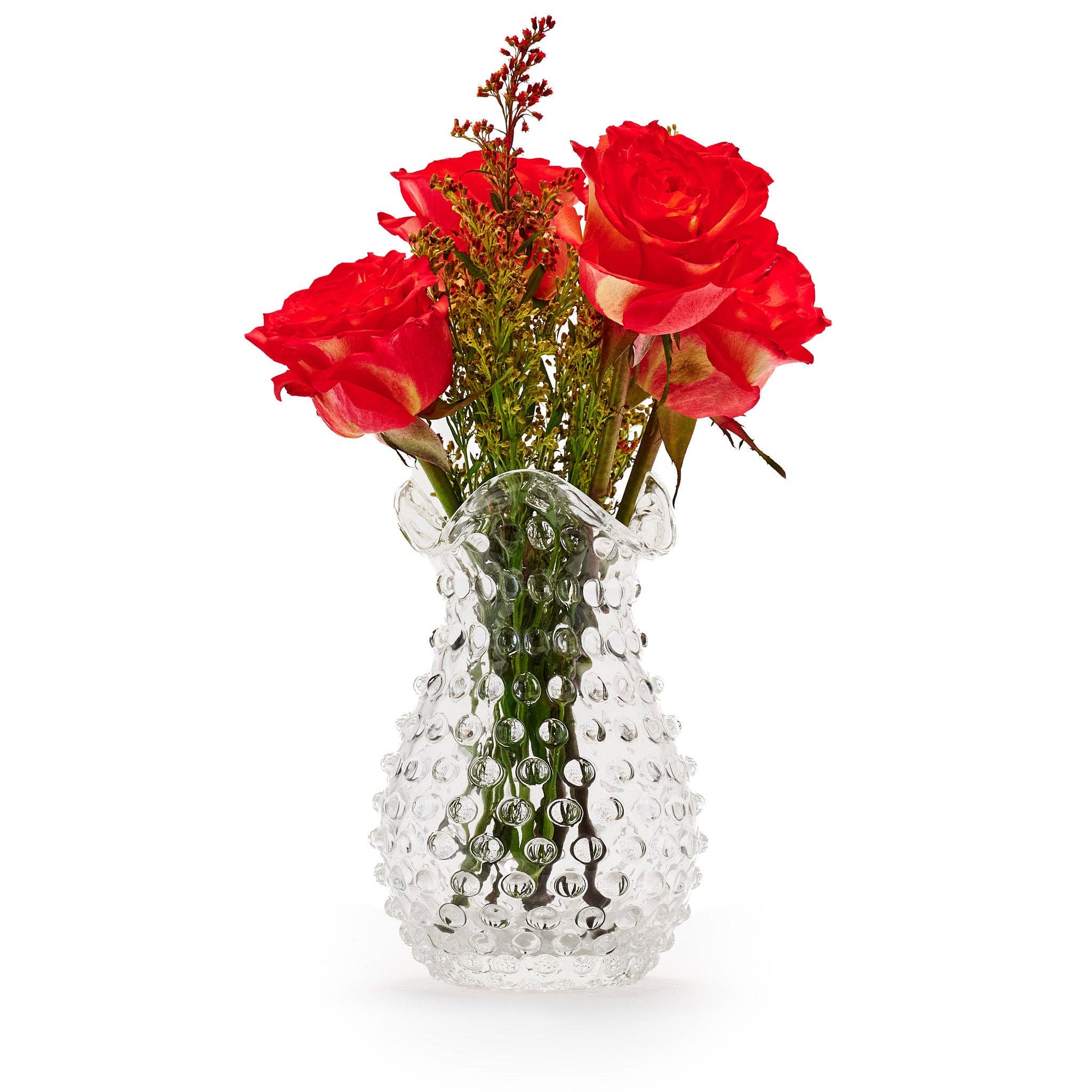 Maure Luxury Gifts - Wholesale Vase - Hobnail Vase | Clear Quartz | Petal | Bohemian Crystal1