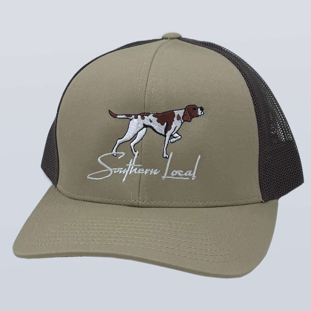 Riverbed Threads – wholesale Truckerkeps – Unisex – Southern Local Pointer Hat Khaki/Brun0