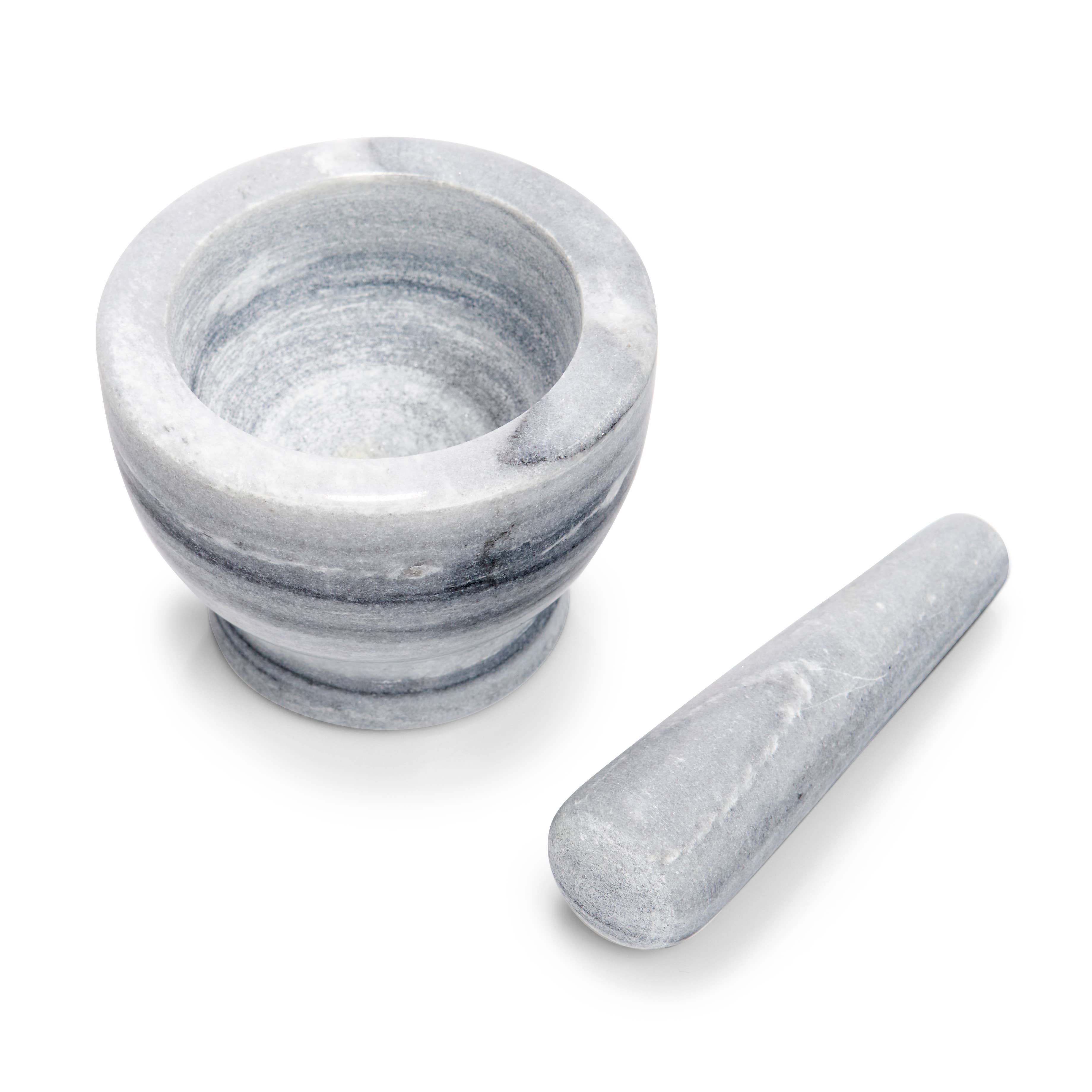 Grau Mörser & Stößel-Set, Marmor, Grau für den Großhandel auf Faire1