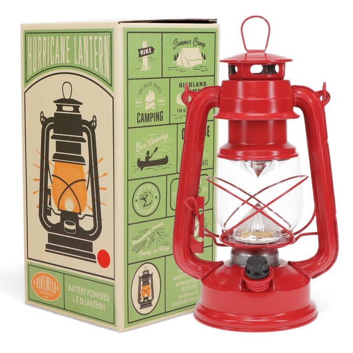 Led Hurricane Lantern - Red for wholesale by Rex B2B - UK