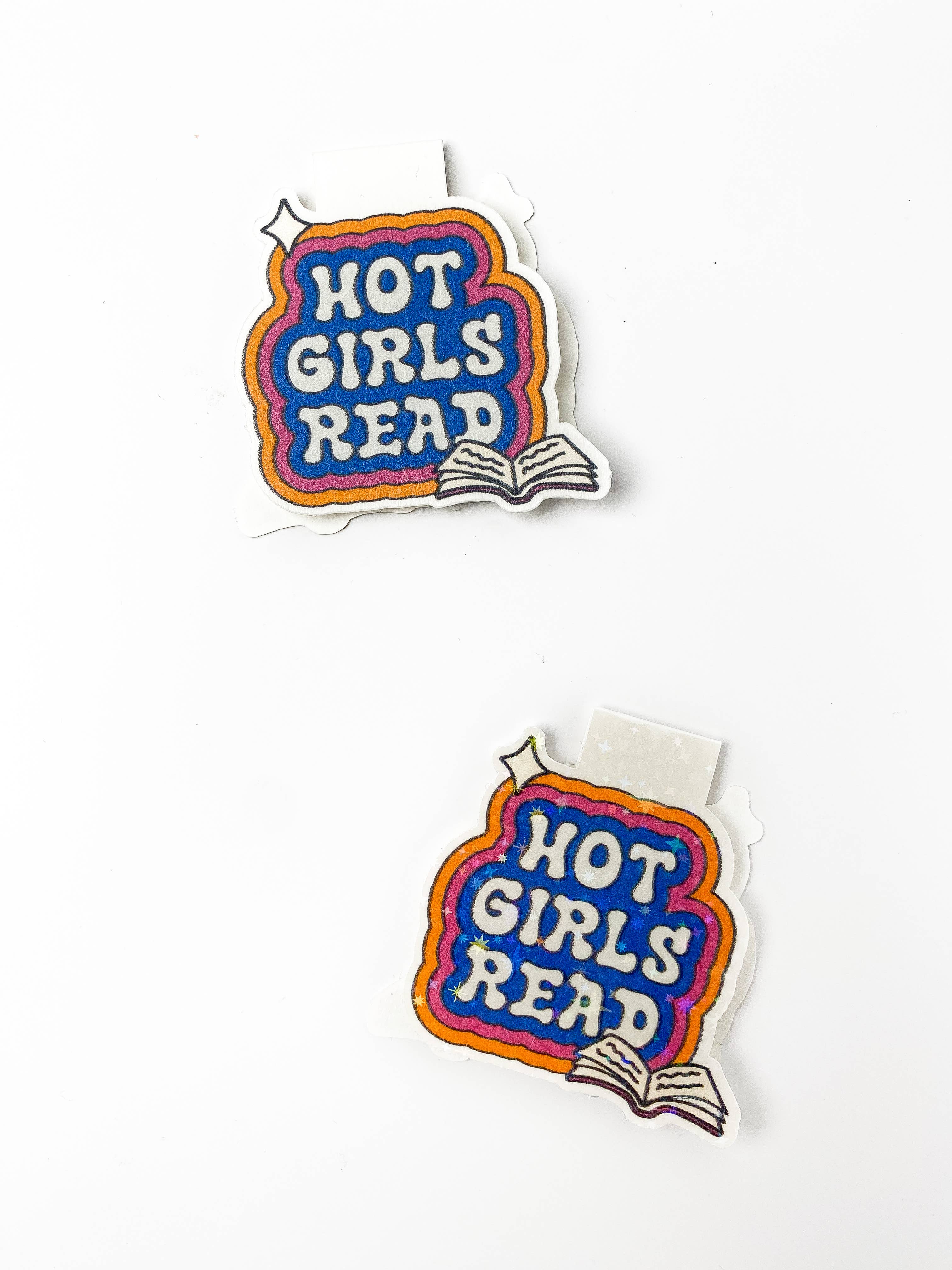 The Lily Creative Co - Wholesale Bookmark - "Hot Girls Read" Magnetic Bookmark1