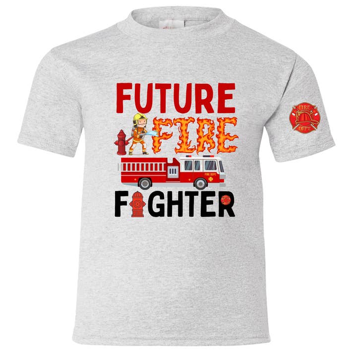 Future Fireman Fire Fighter Boys T Shirt Sizes 2T-8 for wholesale by May & Gray