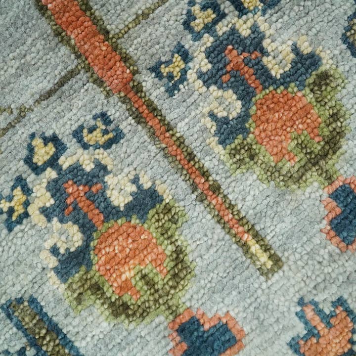 The Rug Decor, Inc. - Wholesale Area Rug - 8x10, 9x12, 10x14 and 12x15 Hand Knotted Rust and Blue Traditional Persian Vintage Heriz Serapi Wool Rug | TRDCP204