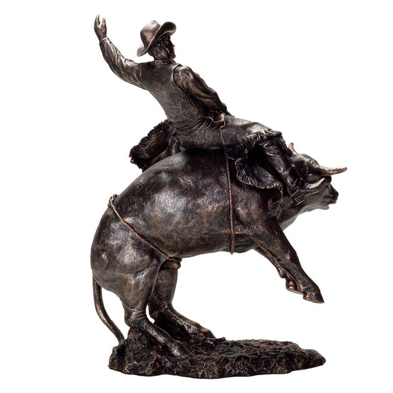 Pacific Trading – Estatueta decorativa por atacado – Montaria em Touros de Cowboy1