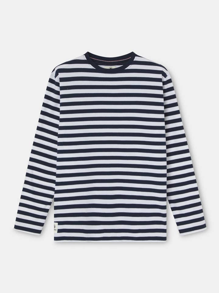 Blauw Gestreept Lang Shirt voor wholesale door ALTONADOCK