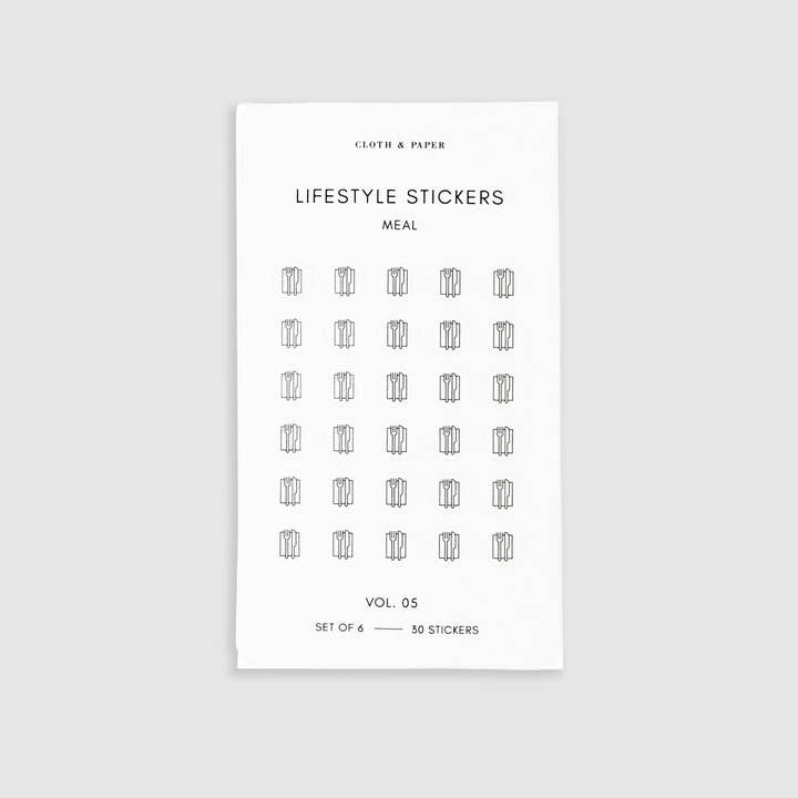 Transparent Mini Icon Stickers | Lifestyle for wholesale on Faire1