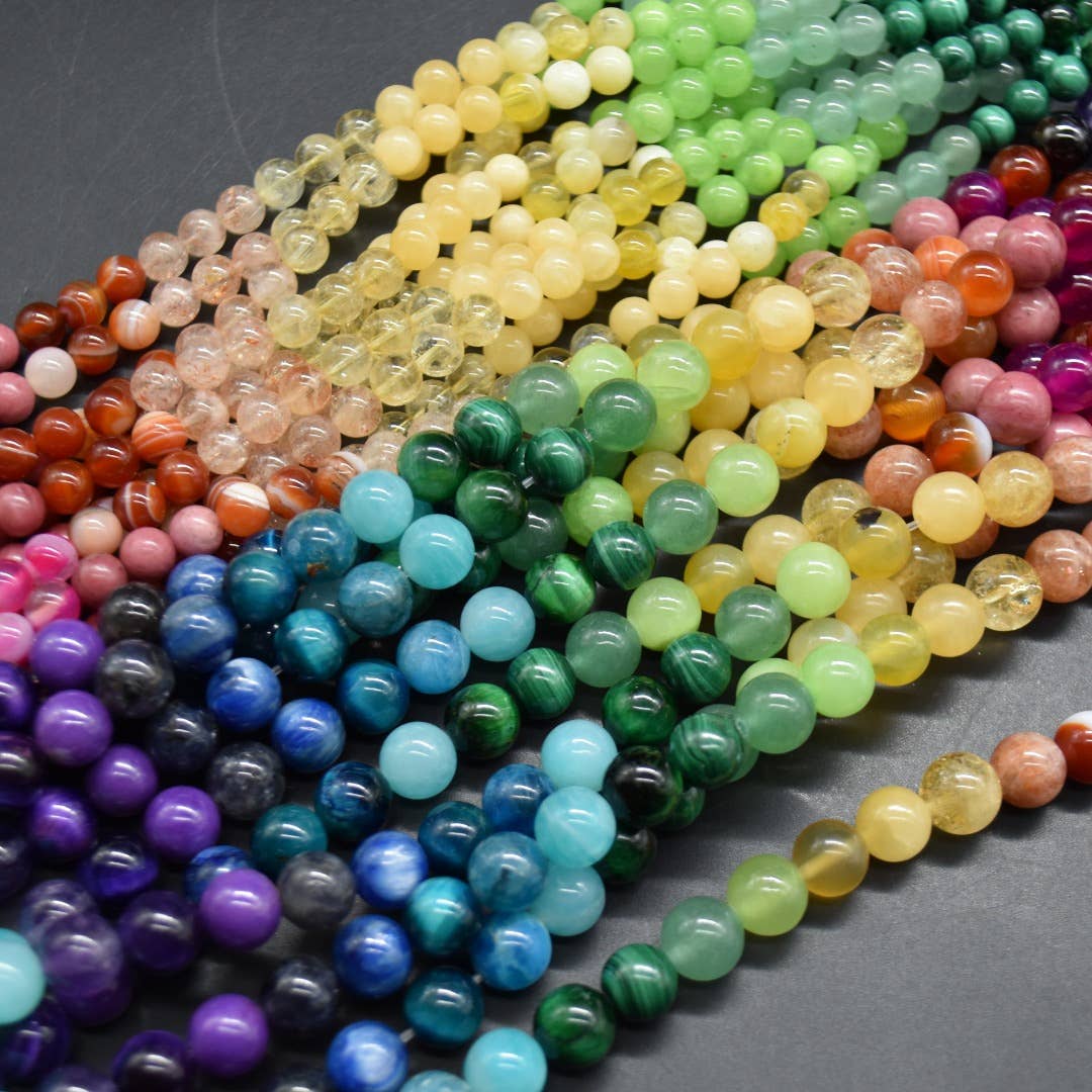 Oriental Direct Craft Supplies - Wholesale Beads - Mixed Gemstone 6mm/8mm Beads 14'' Strand for Jewelry Making4