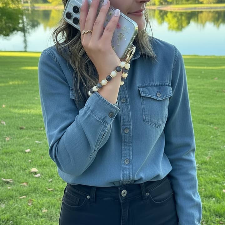 Save The Girls - Wholesale Wristlet - Clip & Go Beaded Wristlet Nina Collection2