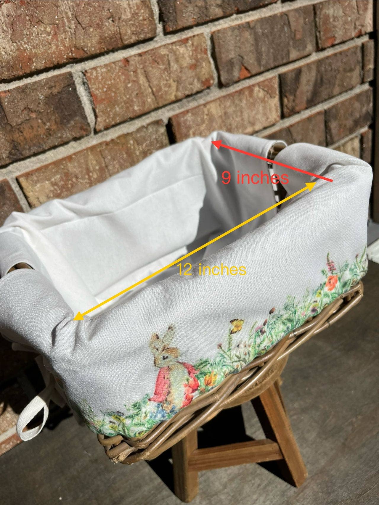 LoveFarmhouseCraft - Wholesale Basket - Kids & Baby - Rabbit Easter basket liner,easter basket liner boy or girl11