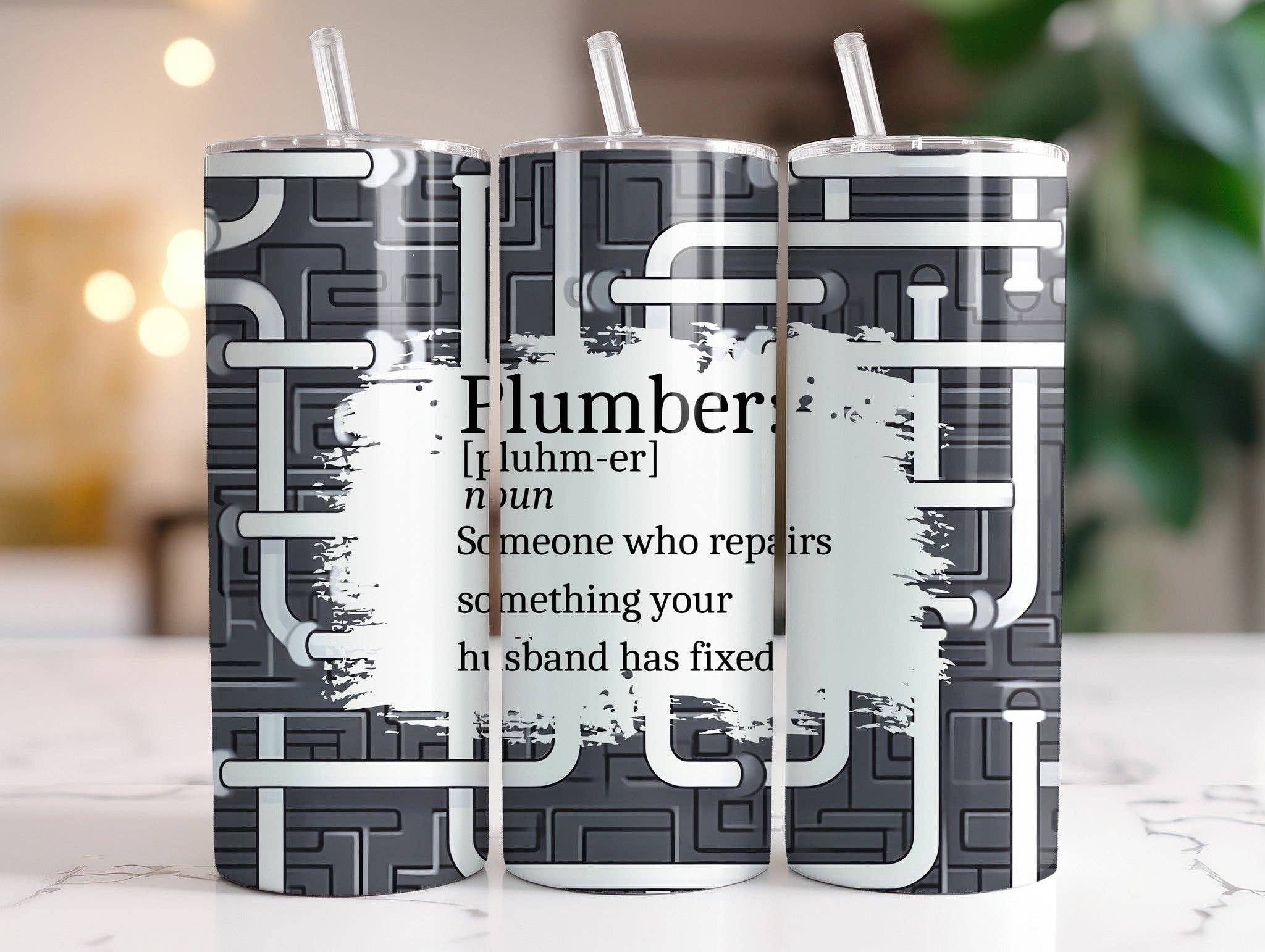 Designs by Robyn - Wholesale Insulated Mug/Tumbler - Plumber 2 | Tumbler0