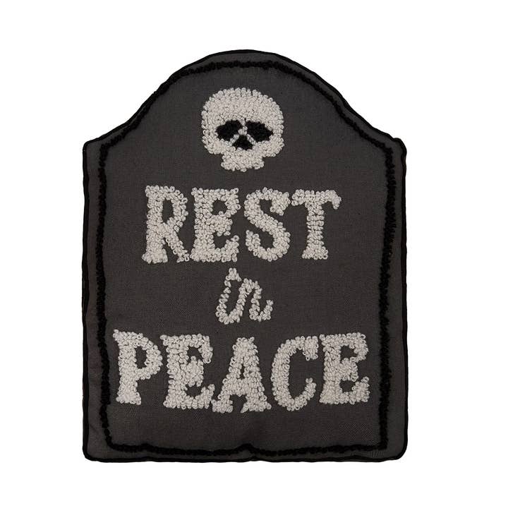 C&F Home - Vente Coussin décoratif - Coussin décoratif en forme de pierre tombale RIP Halloween