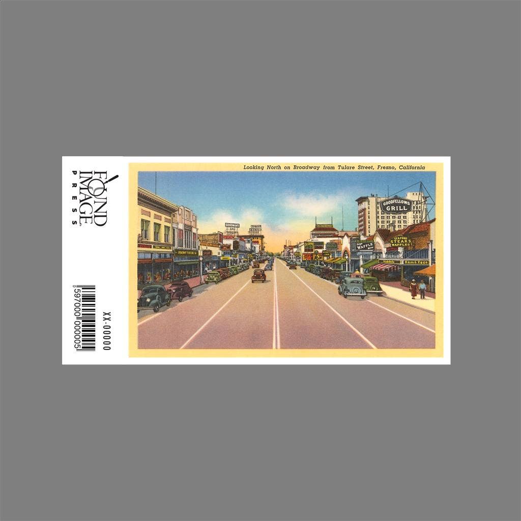 Found Image Press - Wholesale Sticker - Sticker CA-1367 Downtown Fresno1