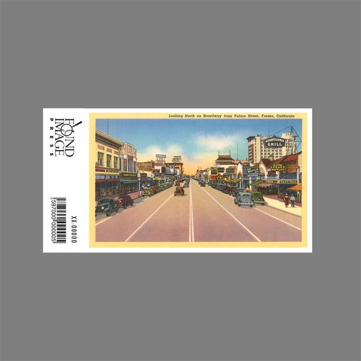 Found Image Press - Wholesale Sticker - Sticker CA-1367 Downtown Fresno1