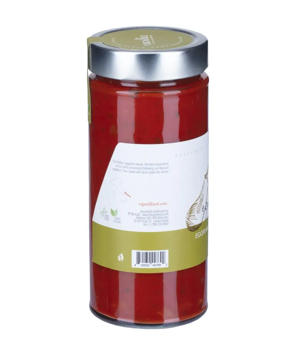 Vignoli Food - Vente Sauces pour pâtes - Sauce pour pâtes aux aubergines - 19,75 oz2