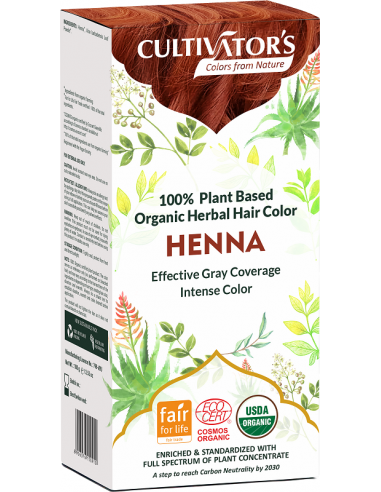 Bionature - Wholesale Hair Dye - Henna Cultivator's Organic Dye 100 gr. Ecocert0