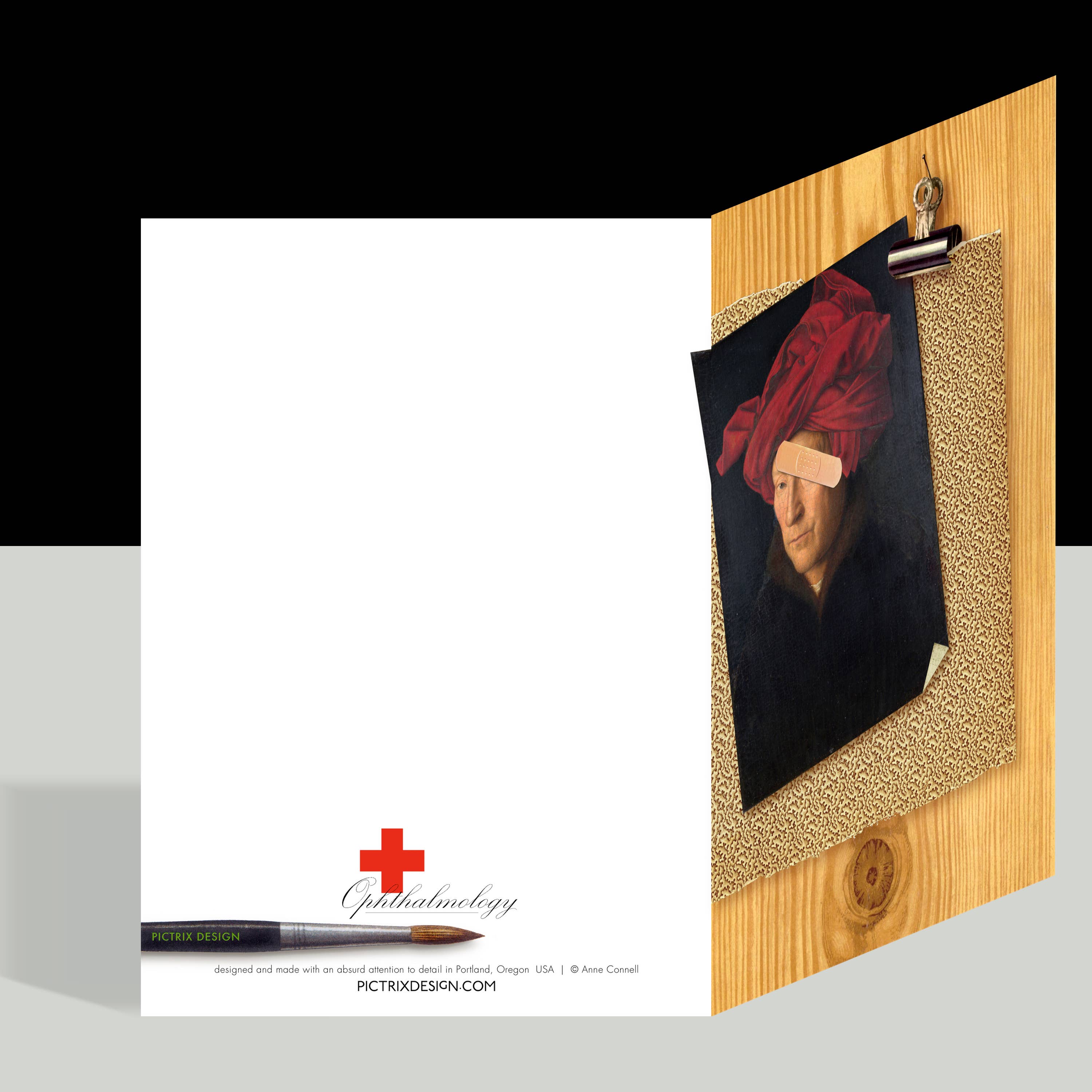 Pictrix Design - Vente Carte de bon rétablissement - Carte de rétablissement « Ophtalmologie » (Gent)1