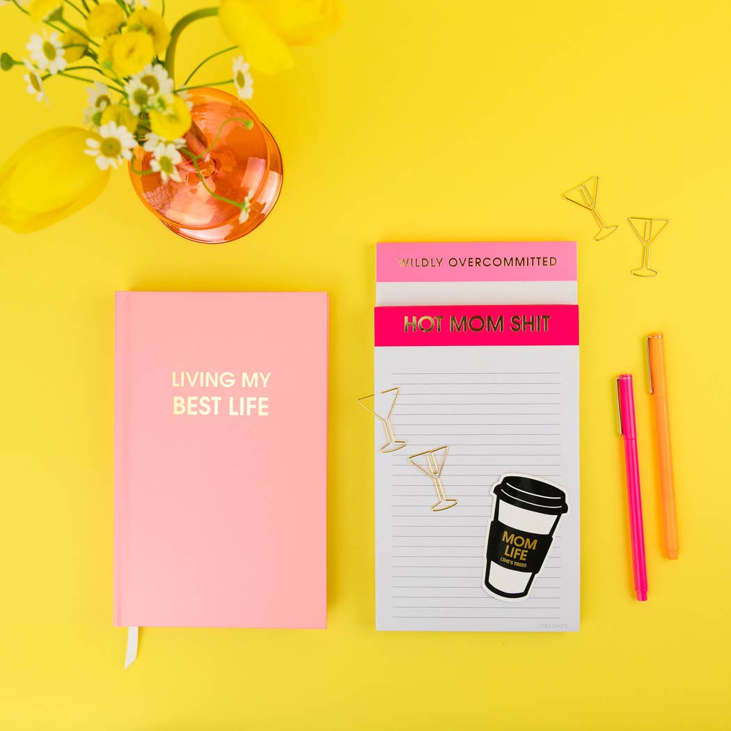 Chez Gagné - Wholesale Journal/Diary - Living My Best Life - Hardcover Daily Journal - Sunset Pink9
