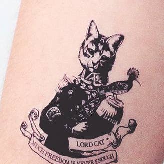 Tattoonie – Engroshandel Midlertidig tatovering – LORD CAT Tattoo (Pakke med 2)0