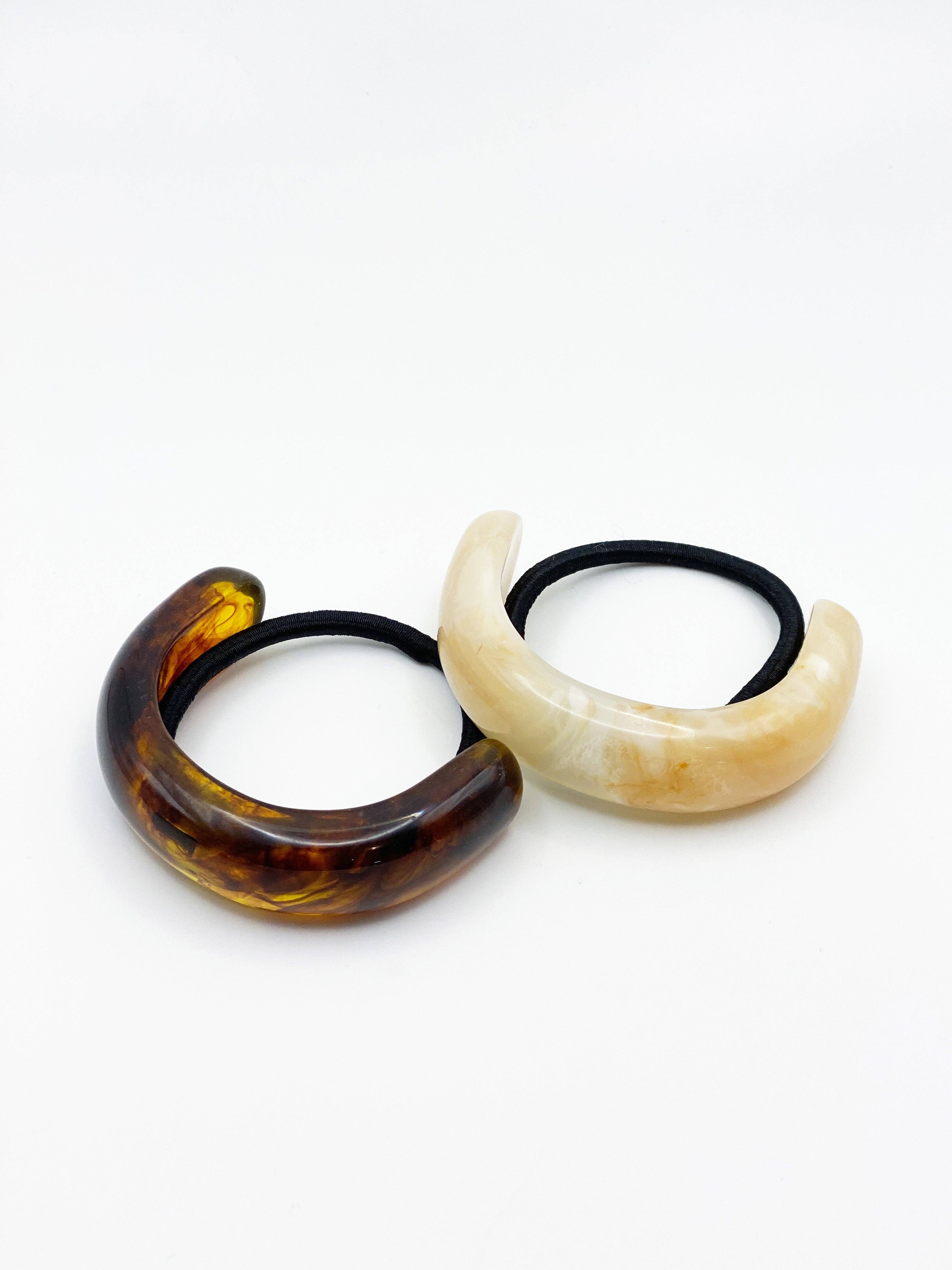 Angels Whisper Accessories - Wholesale Hair clip – Women’s - Crescent Resin Hair Cuff Tie (2col)5