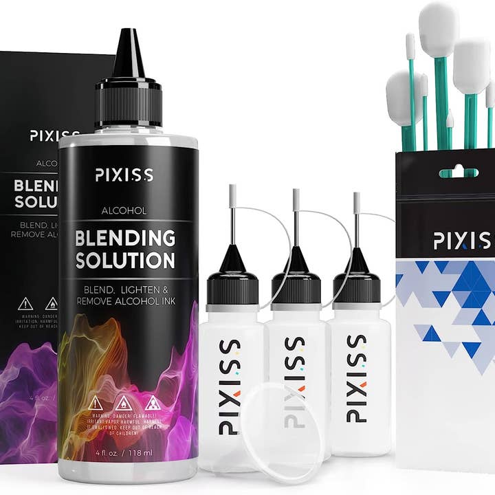 Solution de mélange d'alcool PIXISS 4 oz et accessoires pour la vente par Pixiss