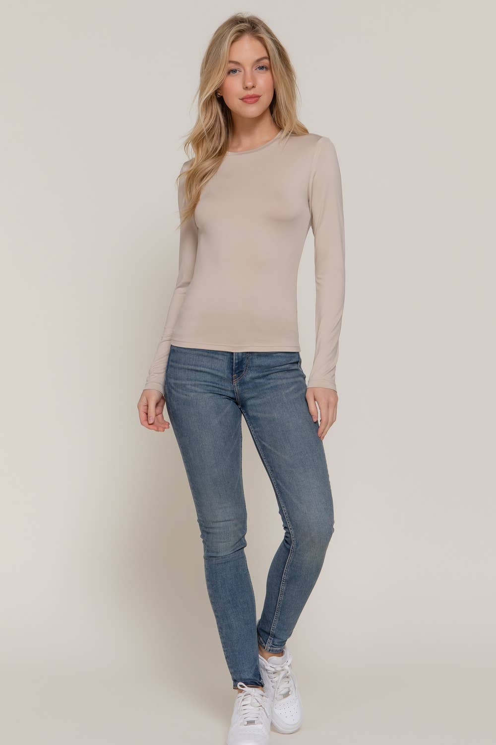 Active Basic | Active USA - Wholesale T-Shirt - Women's - Long Sleeve Crew Neck ITY Knit Top11