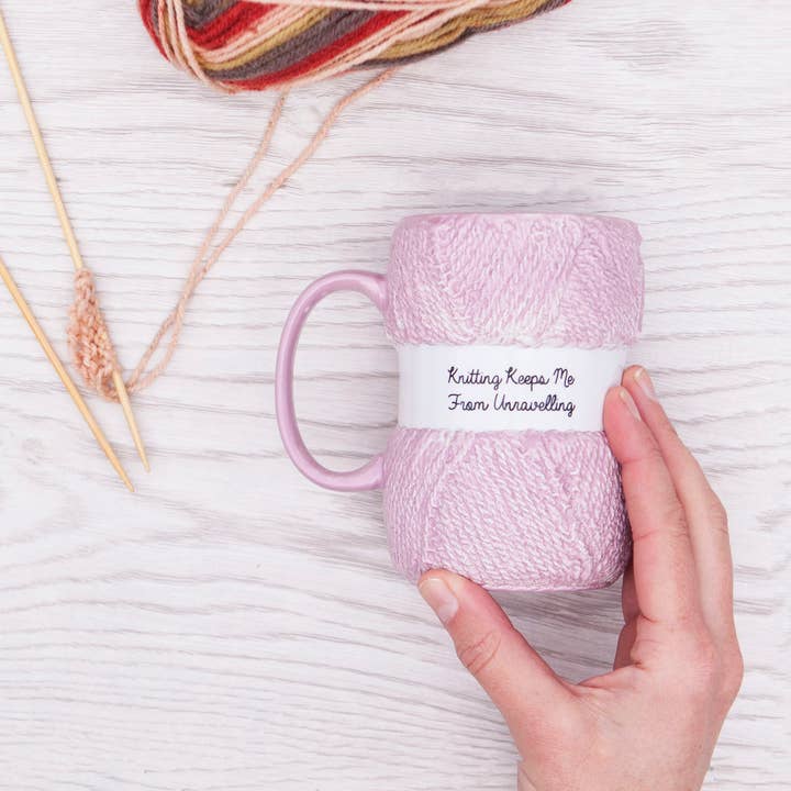 Boxer Gifts EU – Großhandel Kaffeebecher – Keramiktasse 'Unravelling' – Strickgeschenk für Frauen4