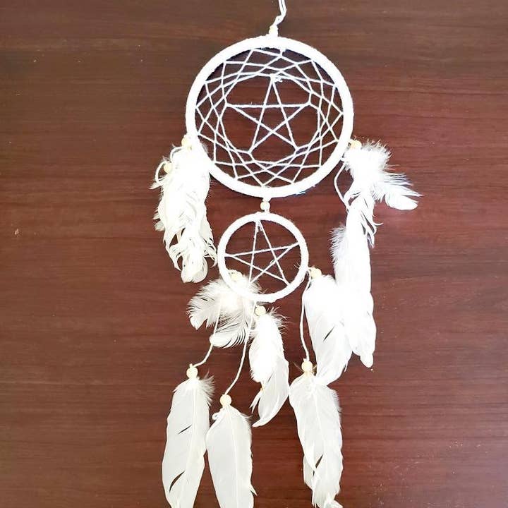 Home Decor - Dreamcatcher - Pentagram 15" High for wholesale by Arômes & Évasions