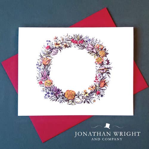 Wreath Card for wholesale by Jonathan Wright and Company