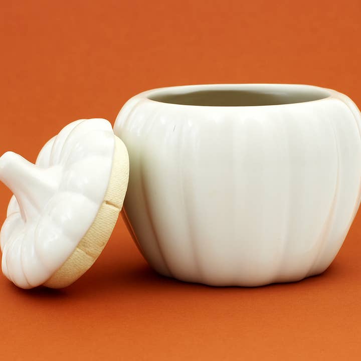 Graine Créative - Wholesale Decorative Jar - PUMPKIN CERAMIC CANDLE HOLDER