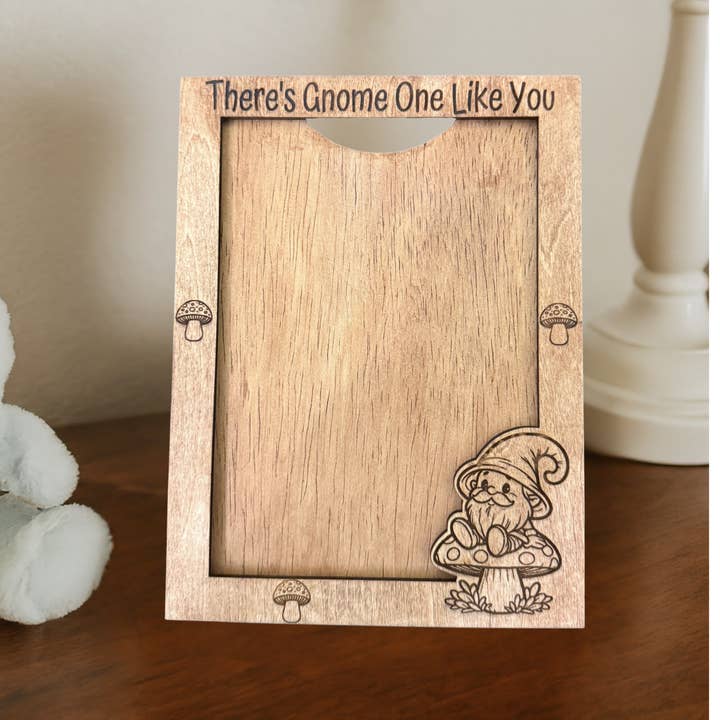 5x7 Gnome Picture Frame w/ Digital Illustrated Story QR Code and other Purchase Wholesale digital picture frames. Free Returns & Net 60 Terms on Faire trending on Faire.
