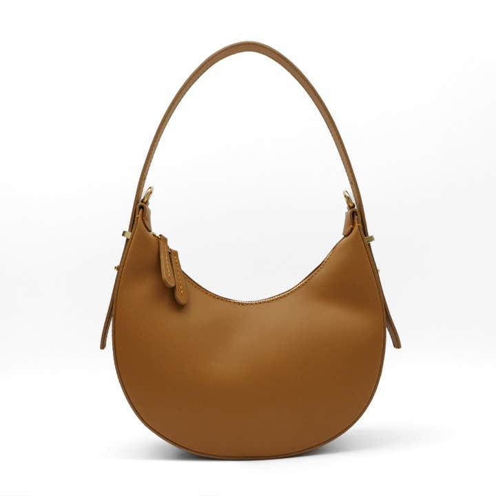 Bolso de piel «Luna», Camel para venta al por mayor de LaTalia