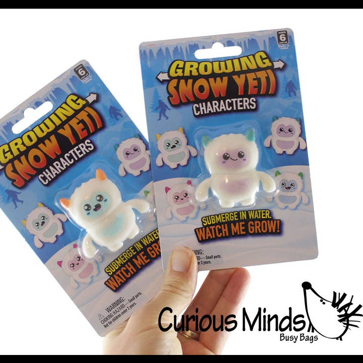 Grow a Yeti in Water - Add Water and it Grows - Critter Toy for wholesale by Curious Minds Toys