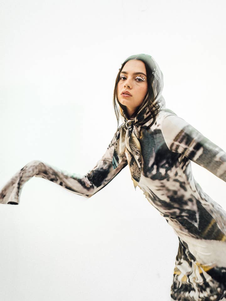 Silk Scarf for wholesale by Ruaa Elmansuri