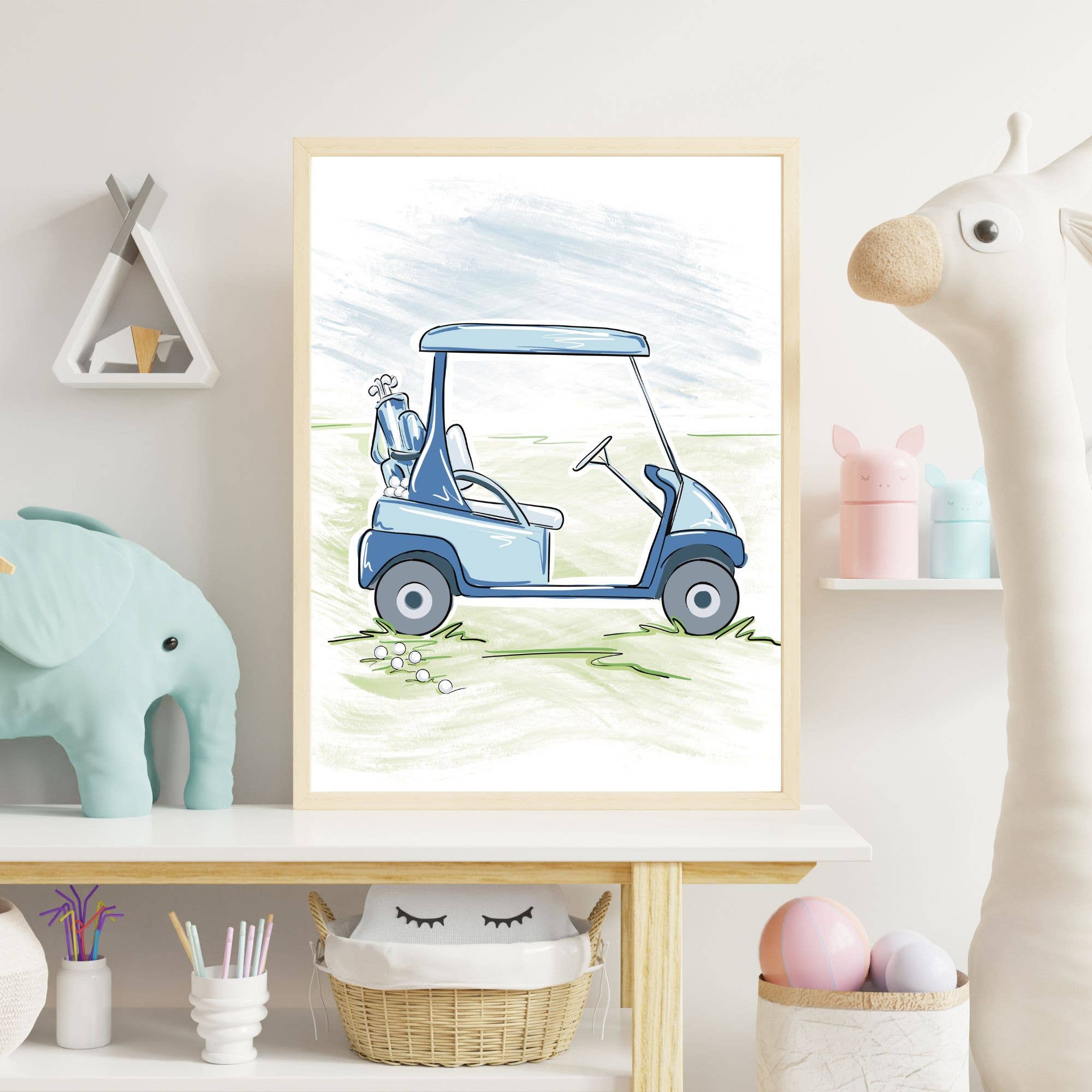 Erin Edith Illustration - Wholesale Art Print - Kids & Baby - Golf Nursery Prints / 3 Print Set / Unframed5