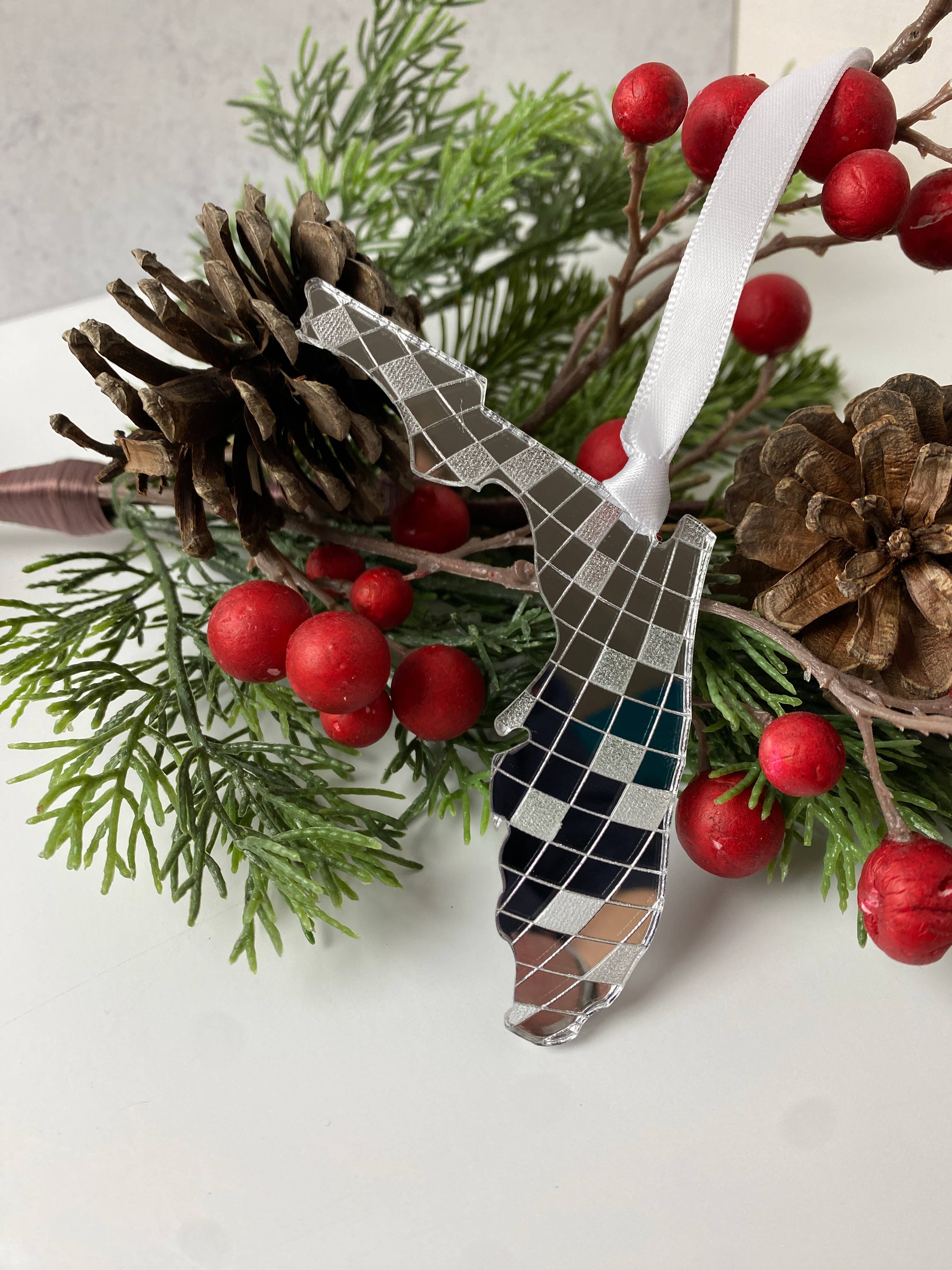 zoo&roo - Wholesale Ornament - Florida Disco ball ornament | FL Christmas ornament1
