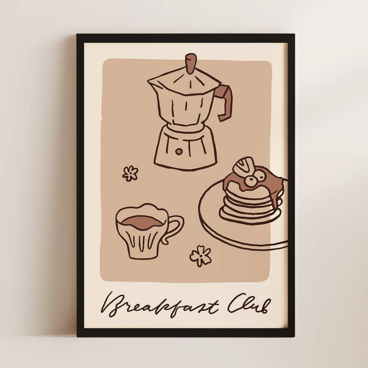 Frühstücksclub Zierliche Wandkunst Druck für den Großhandel von Alluvion