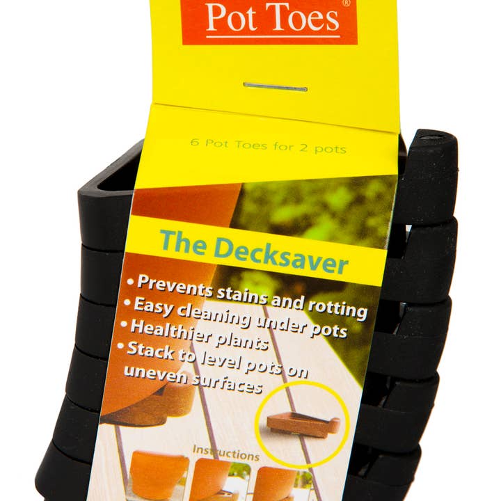 Garden Planter Pot Toes - 6 Pack for wholesale by Bosmere Inc