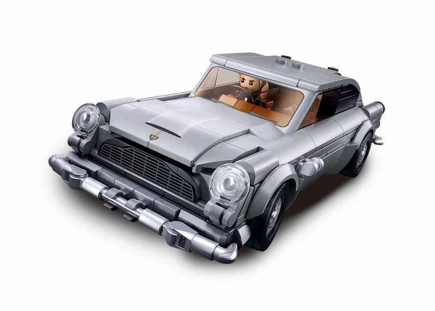 Texas Toy Distribution - Wholesale Building Set - Kids - Model Bricks Secret Agent Spy Car Building Brick Kit 325 pcs1