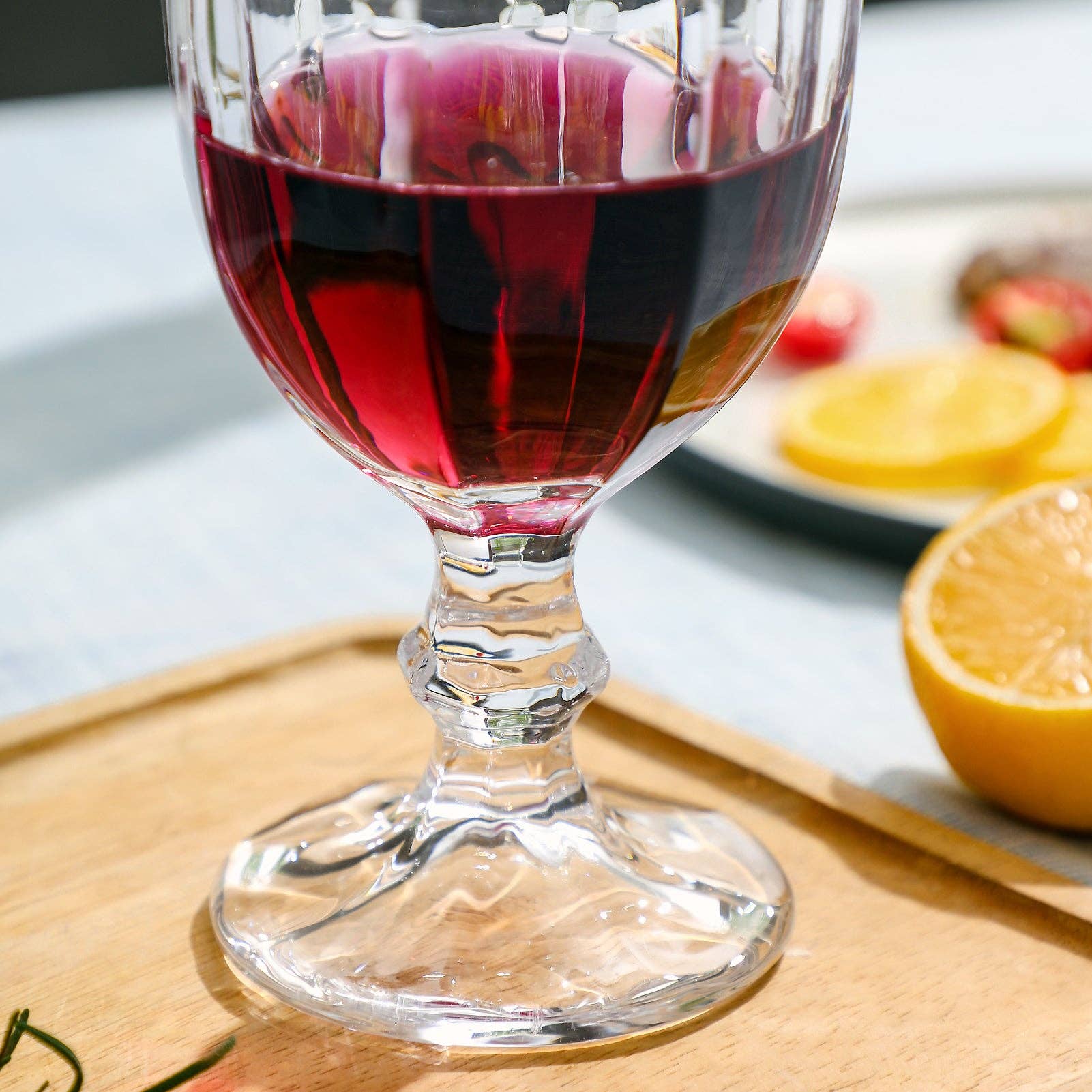 Everest Global - Wholesale Cocktail/Liquor Glass - Vintage Embossed Goblet Glasses set of 613