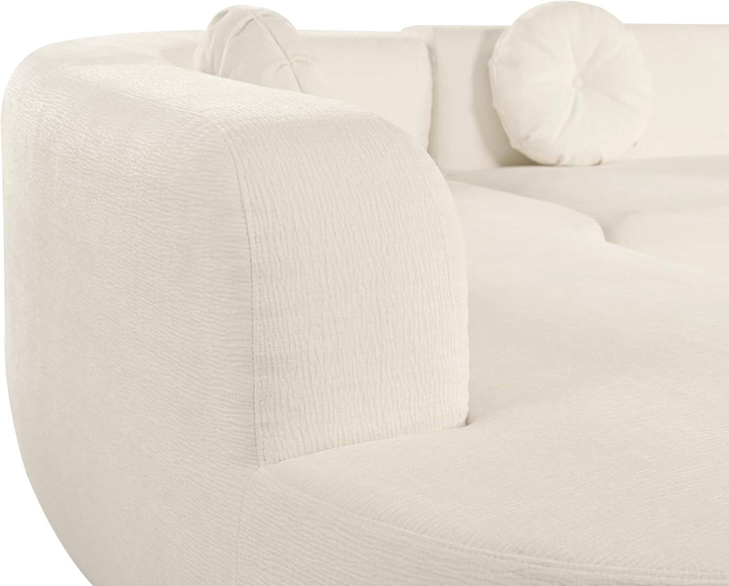 Beige  Extra Large Sectional Sofa with Elegant Curved Design for wholesale on Faire5