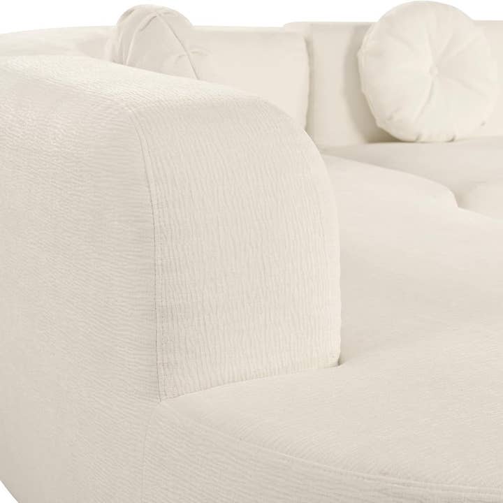 Beige Extra Large Sectional Sofa with Elegant Curved Design for wholesale on Faire5